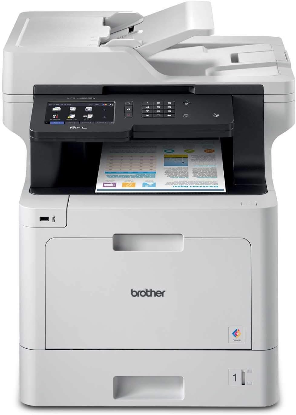 Brother MFC-L8900CDW Business Color Laser All-in-One Printer, Amazon Dash Replenishment Ready