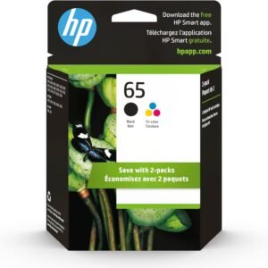 HP 65 Black/Tri-color Ink Cartridges (2-pack) Review – Reliable Performance & Quality Prints