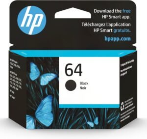 HP 64 Black Ink Cartridge – Efficient Printing Solution