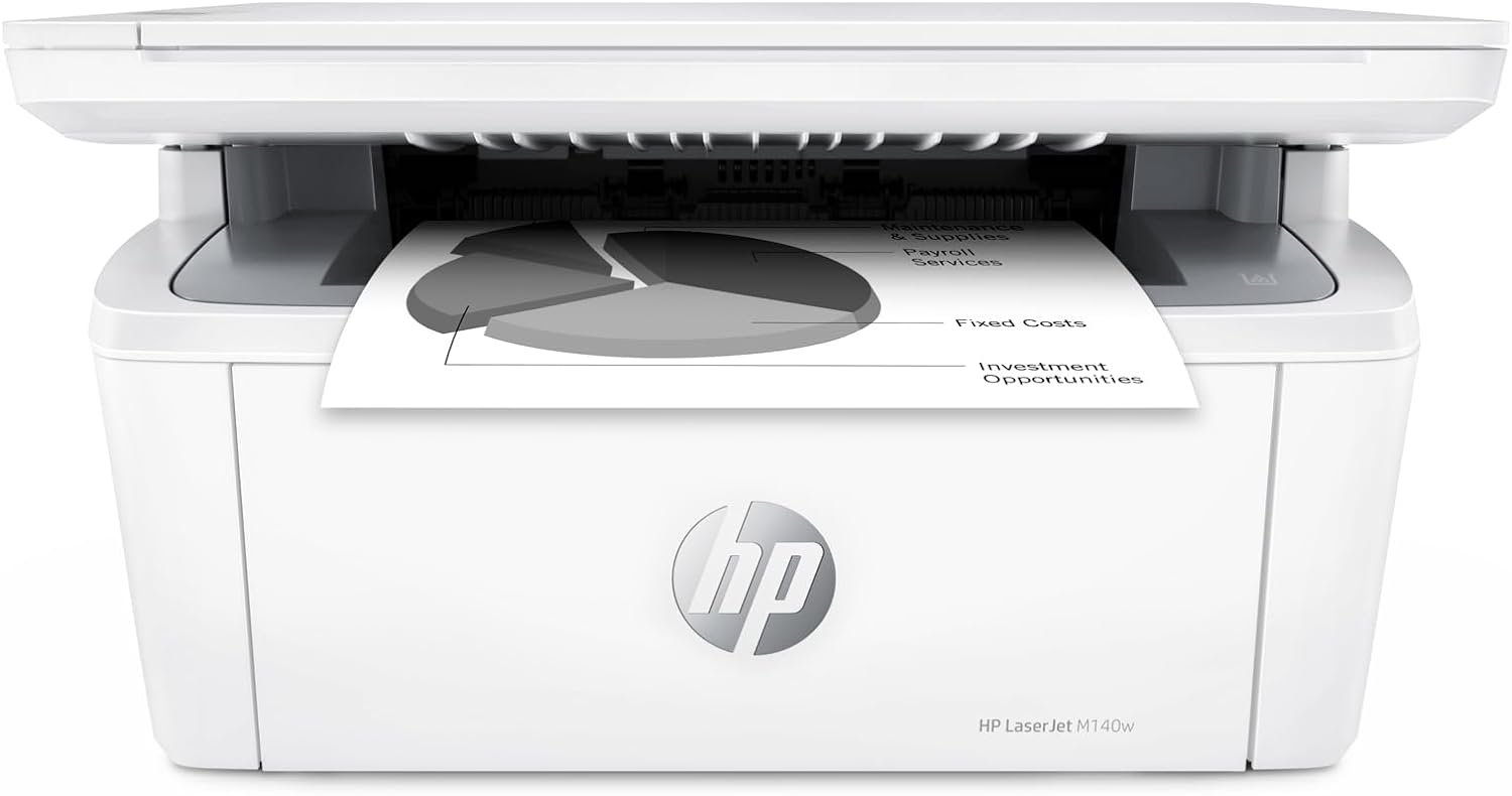 HP LaserJet MFP M140w Wireless Printer, Print, scan, copy, Fast speeds, Easy setup, Mobile printing, Best-for-small teams, Instant Ink eligible