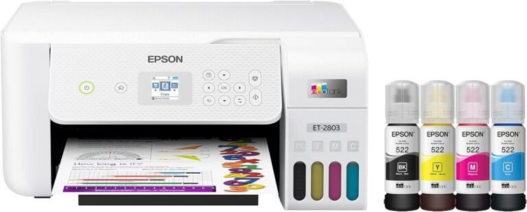 Epson EcoTank ET-2803 Review: Ink-Free Printing for Home and Office