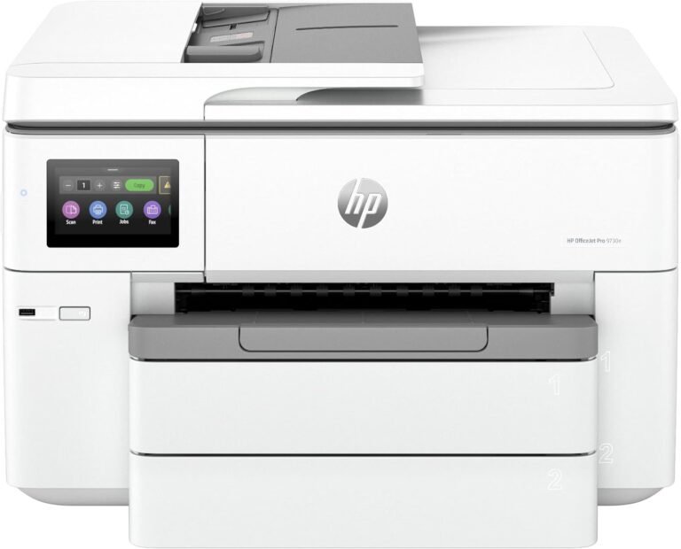 HP OfficeJet Pro 9730e Review: Office-Ready Color Printing with AI and Wireless Connectivity