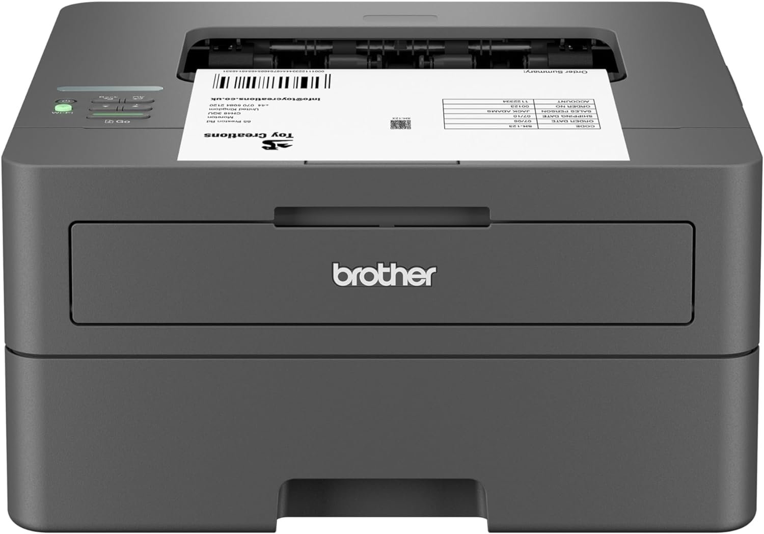 Brother HL-L2405W Wireless Compact Monochrome Laser Printer with Mobile Printing, Black & White Output | includes Refresh Subscription Trial(1), Amazon Dash Replenishment Ready
