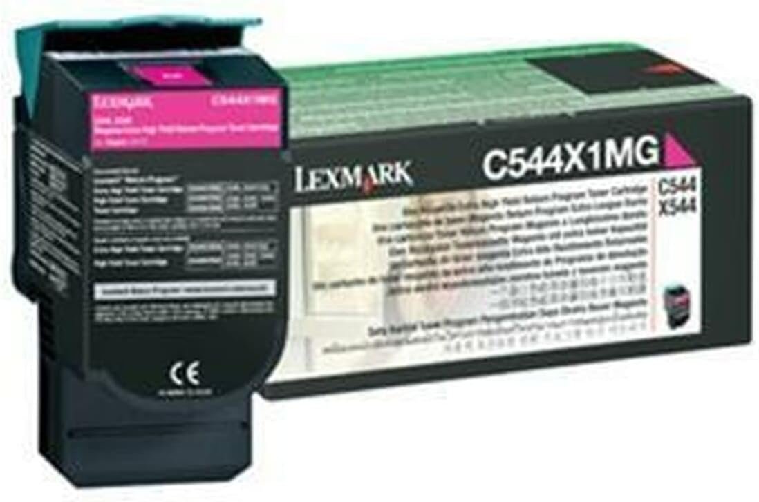 Lexmark C544X1MG C544 C546 X544 X546 X548 Toner Cartridge (Magenta) in Retail Packaging