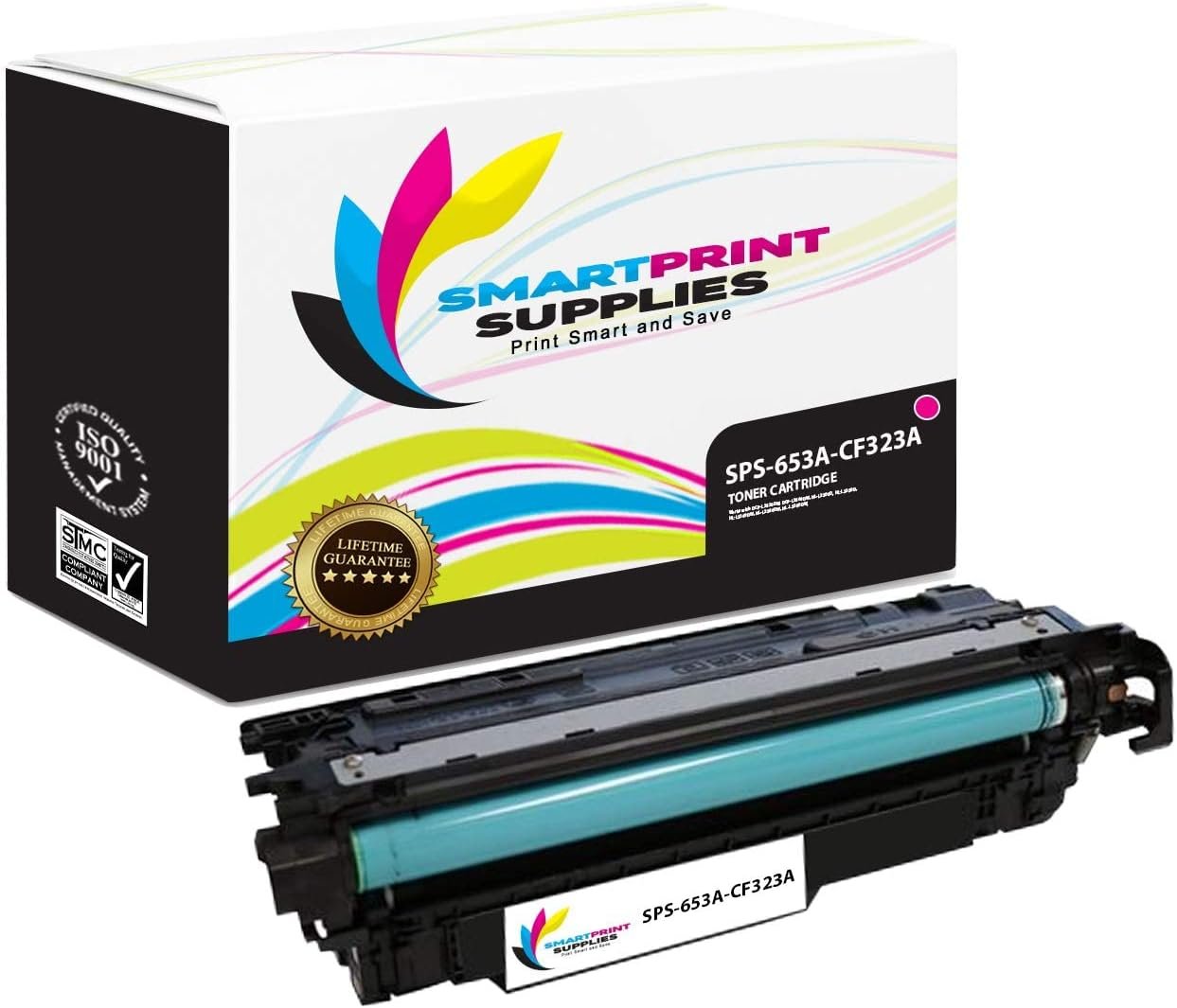 Compatible 653A CF323A Magenta Toner Cartridge Replacement for HP Laserjet M675 M680 Printers (16,500 Pages)