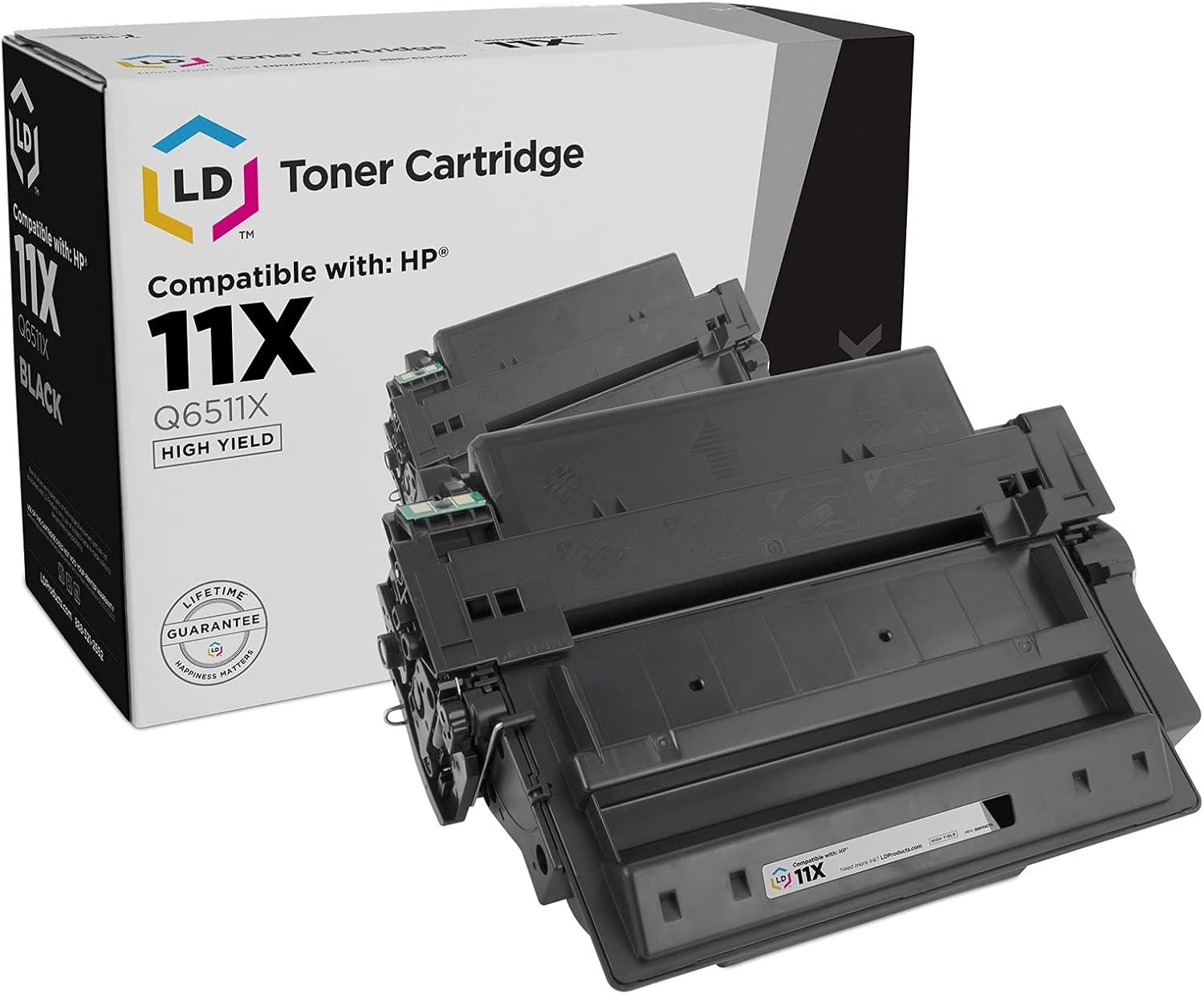 LD Compatible Toner Cartridge Replacement for HP 11X Q6511X High Yield (Black) Compatible with HP LaserJet 2420 2420d 2420dn 2430dtn 2430n 2430tn 2430 2420n