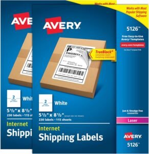 Avery Shipping Labels Review: TrueBlock Technology for Efficient Labeling