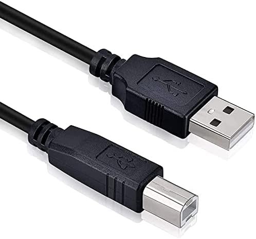 Marg USB Cable PC Data Cord For Epson Perfection 4490 V750-M 1650 Expression 10000XL Scanner, Epson WorkForce 520 320 323 325 630 633 635 all-in-on Printer, EPSON TM-H6000III RECEIPT PRINTER M147G,