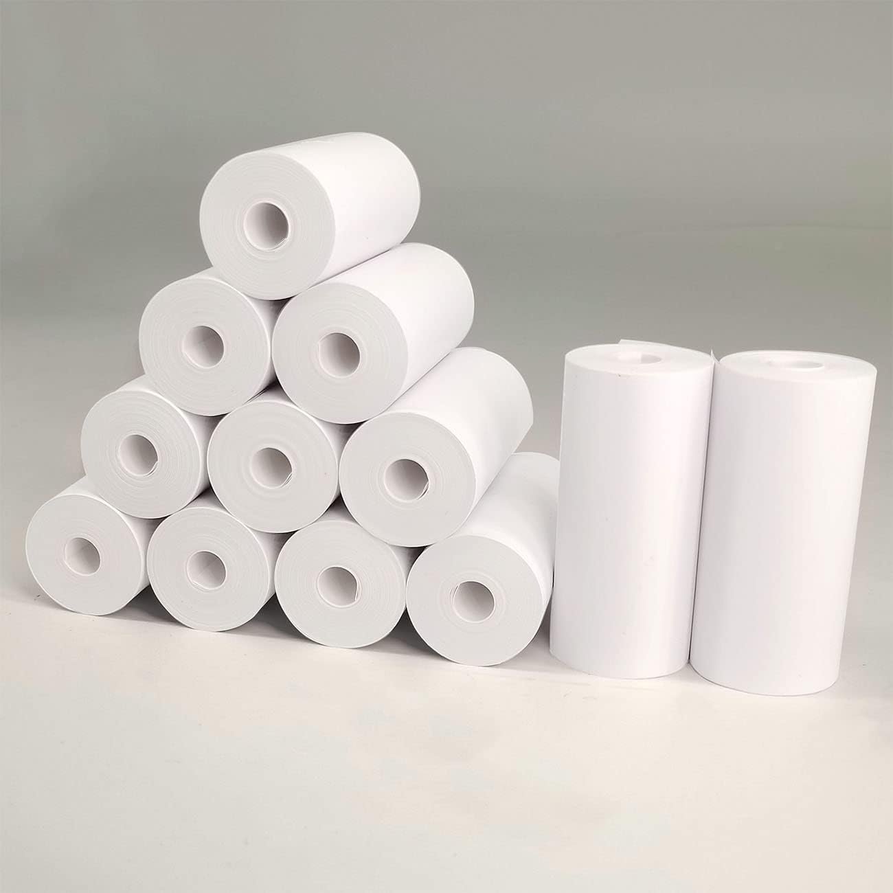 12 Rolls Kids Instant Camera Refill Print Paper Film, Coreless Thermal Print Paper, Suitable Width 2 1/4"(57mm) Most Kids Instant Camera and Portable Cash Registers Mobile Printer