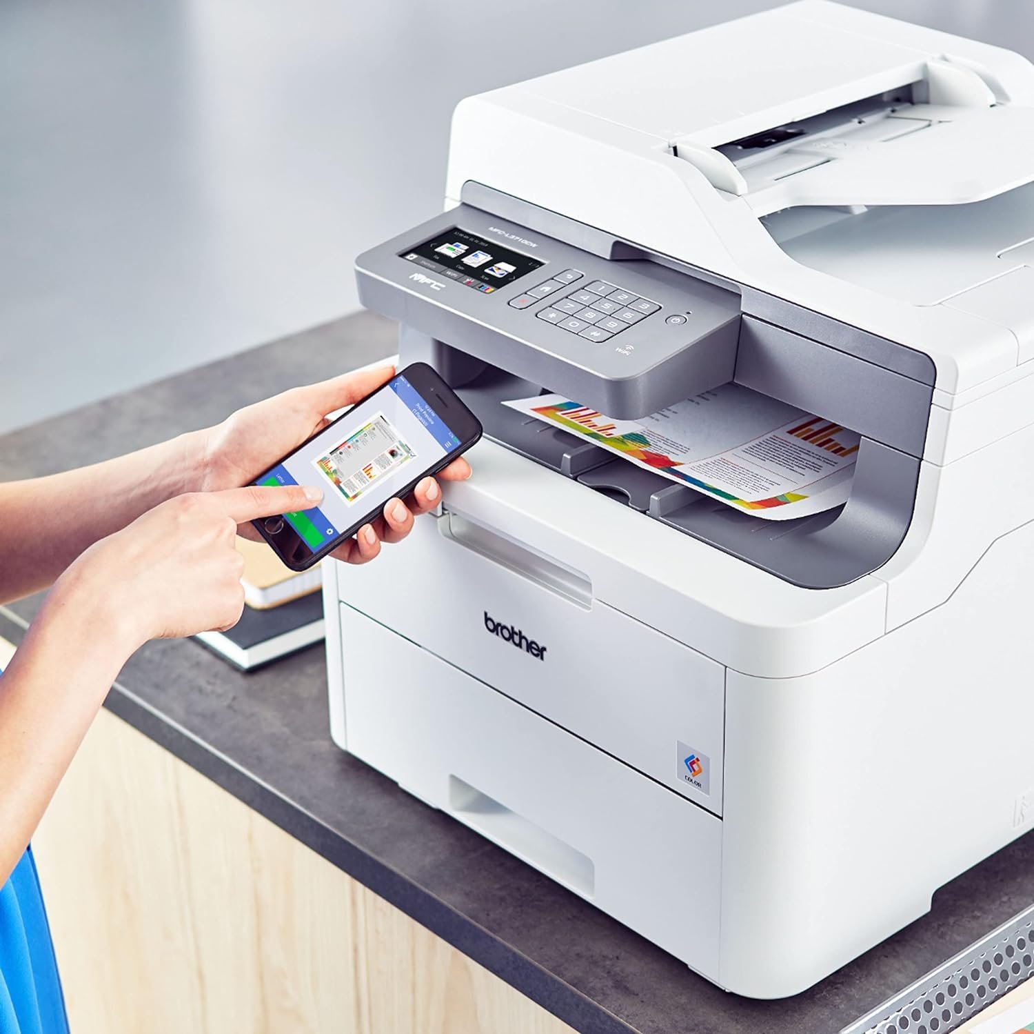 Brother MFC Color Wireless AIO Laser Printer