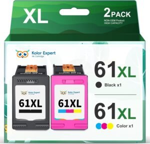 Premium Remanufactured HP Ink 61 61XL Replacement Combo Pack