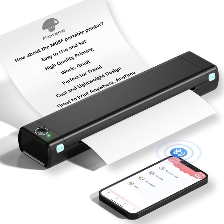 Phomemo M08F Portable Printer Review: Thermal Printing for Travel, Home, and Office Use