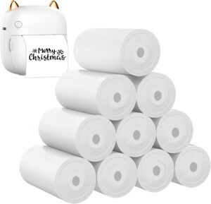 FasionMior 10 Rolls Thermal Printer Paper: Quality Prints & Creativity Unleashed!