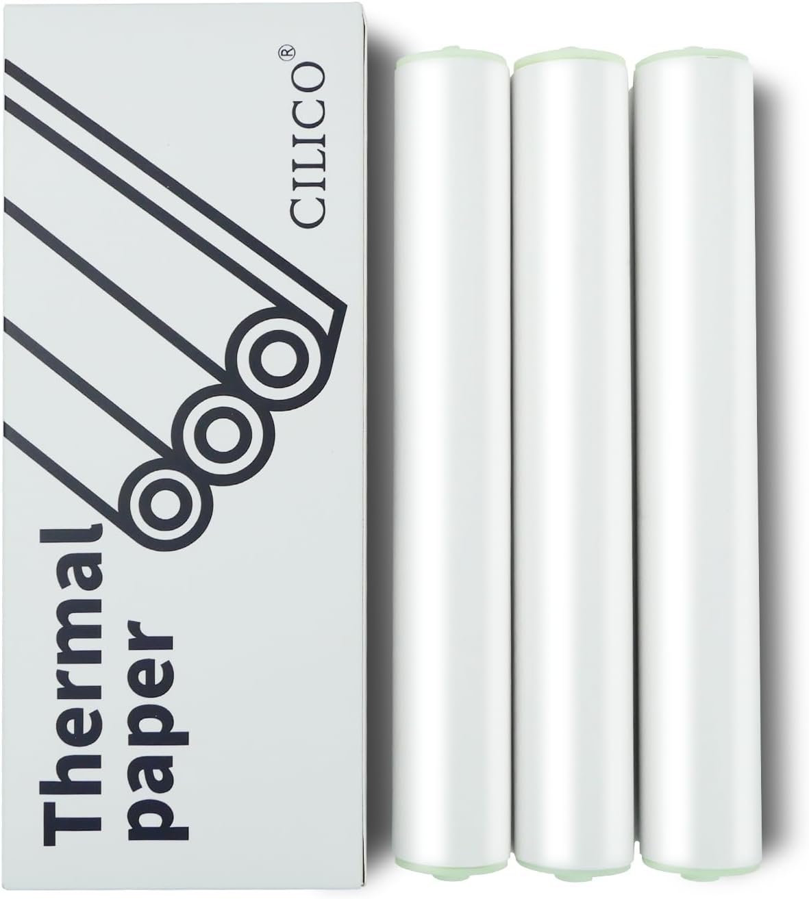 A4 Thermal Paper 3 Rolls for MT810 printer(210mm/8.27"width/7m long,Φ1.18"),Quick-dry thicker brighter and the font is clearer to make the printing quality better,1 roll-24 Sheets