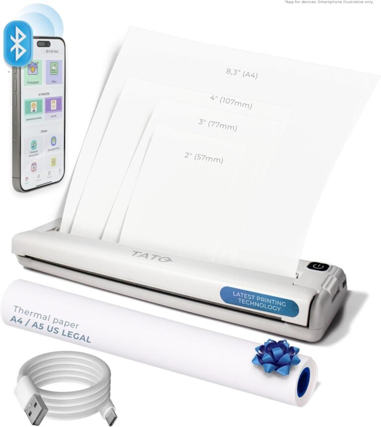 TATO Portable Printer Review: Wireless Bluetooth Thermal Printing for Travel and Mobility