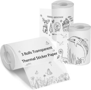 Bagvhandbagro Transparent Self-Adhesive Thermal Paper: High-Quality Prints & Versatile Usage