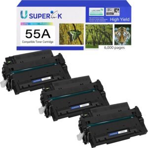 3PK Black Compatible Toner Cartridge for HP 55A Review