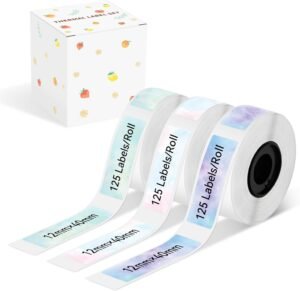 Colorful Starry Sky Patterns Sticker Thermal Label Paper Review – Creative & Cost-Effective Labeling