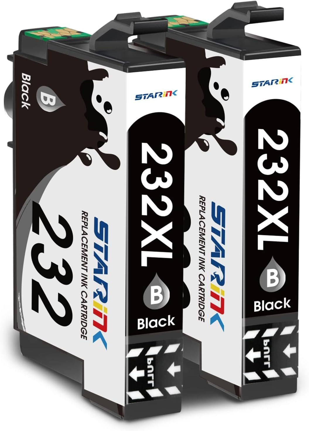 232xl Black Ink Cartridges Replacement for epson 232 Black Ink Cartridge, 232xl Ink Cartridges Black Compatible with Epson xp-4200 Printer Ink Cartridges/XP-4205 Workforce WF-2930 WF-2950, 2*Black