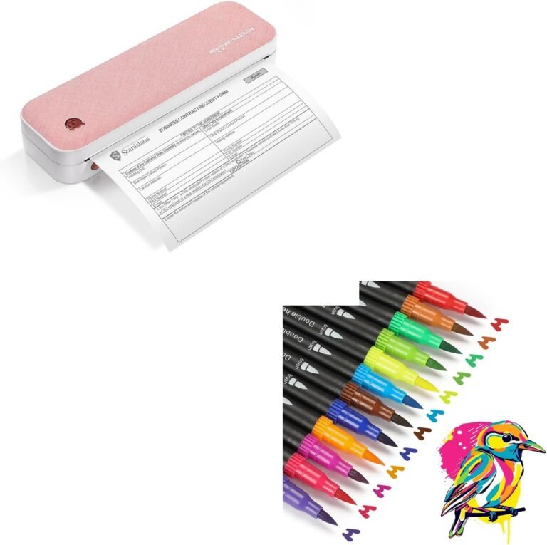 MUNBYN Portable Printer Wireless with Dual Tip Art Markers – Review