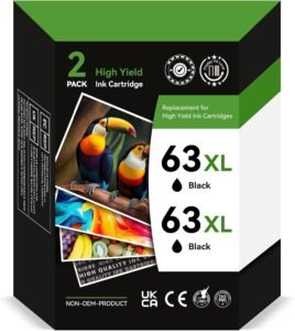 InkID 63XL Black Ink Cartridge – Reliable, Cost-Effective Printing Solution