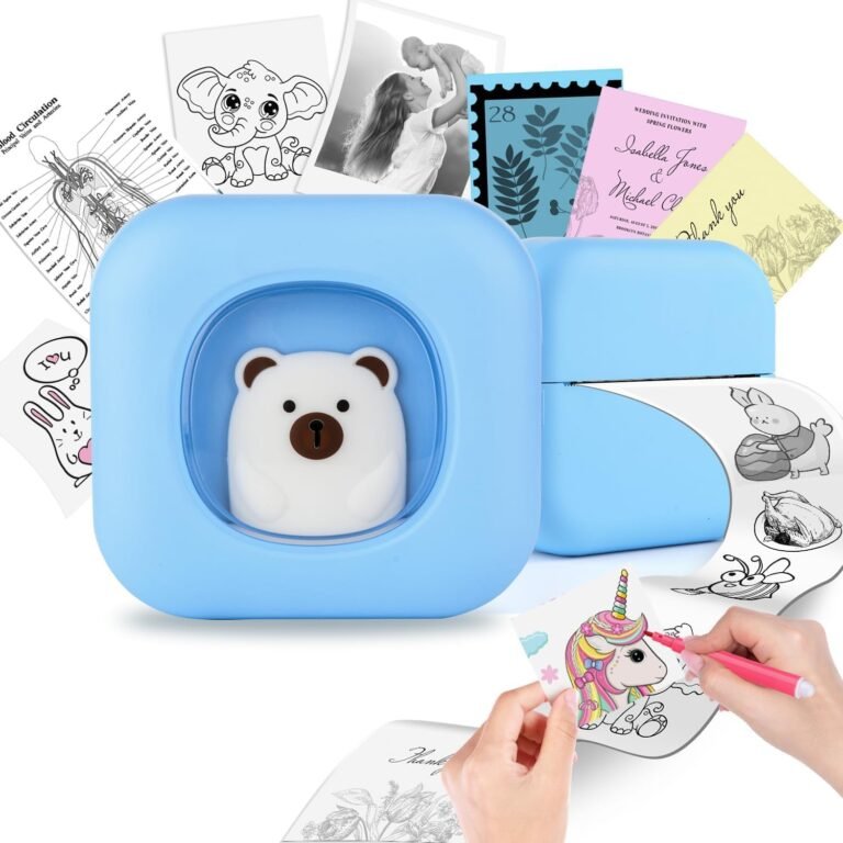 Mini Printer with 13 Roll Sticker Paper: Thermal Printing for Creative Projects