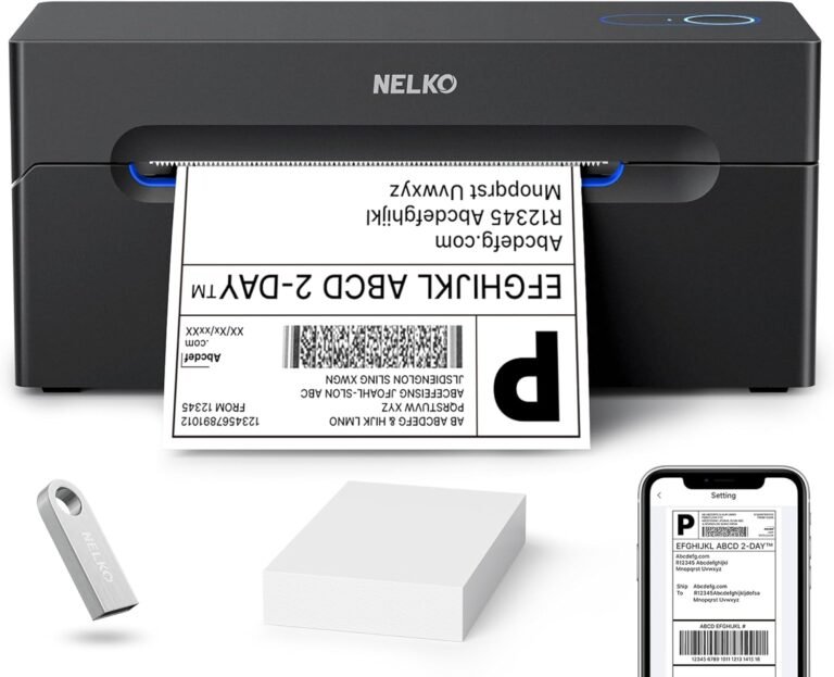 Nelko Bluetooth Thermal Shipping Label Printer Review: Efficiency for Small Business Operations