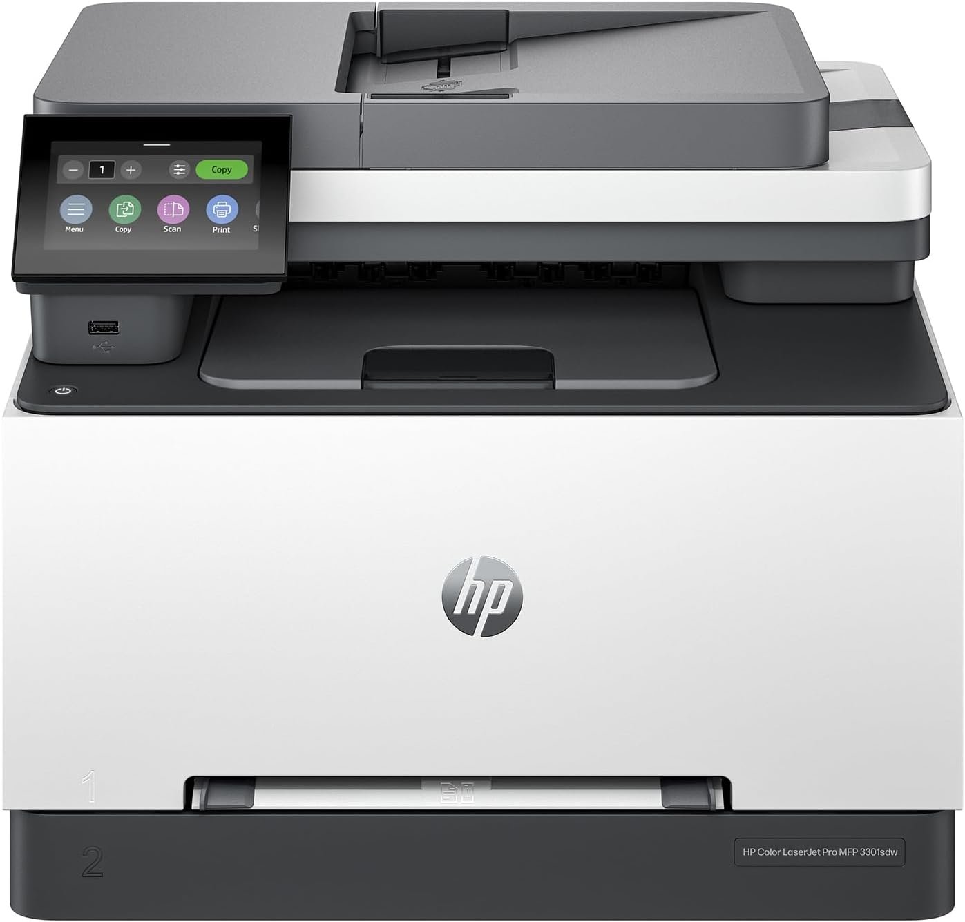 HP Color Laserjet Pro MFP 3301sdw Wireless All-in-One Color Laser Printer, Office Printer, Scanner, Copier, ADF, Duplex, Best for Office (499Q3F)
