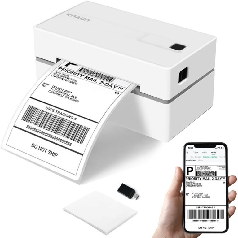 Bluetooth Thermal Shipping Label Printer Review: KNAON Y813BT for Small Business Efficiency
