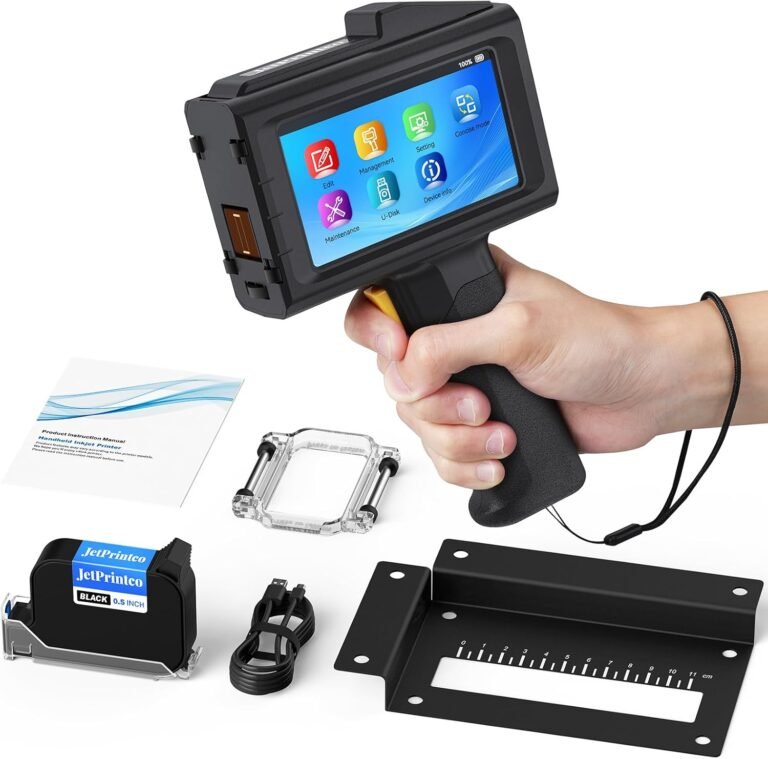 JC01 Handheld Inkjet Printer: 16H Battery Life, 0.5 Inches Print Height for Industrial Use