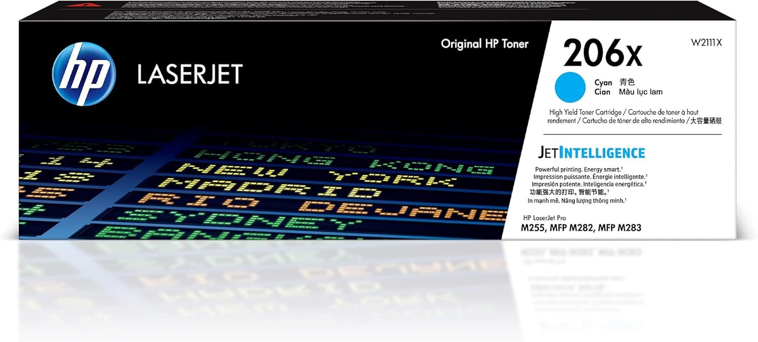 HP 206X (W2111X) Cyan Toner Cartridge