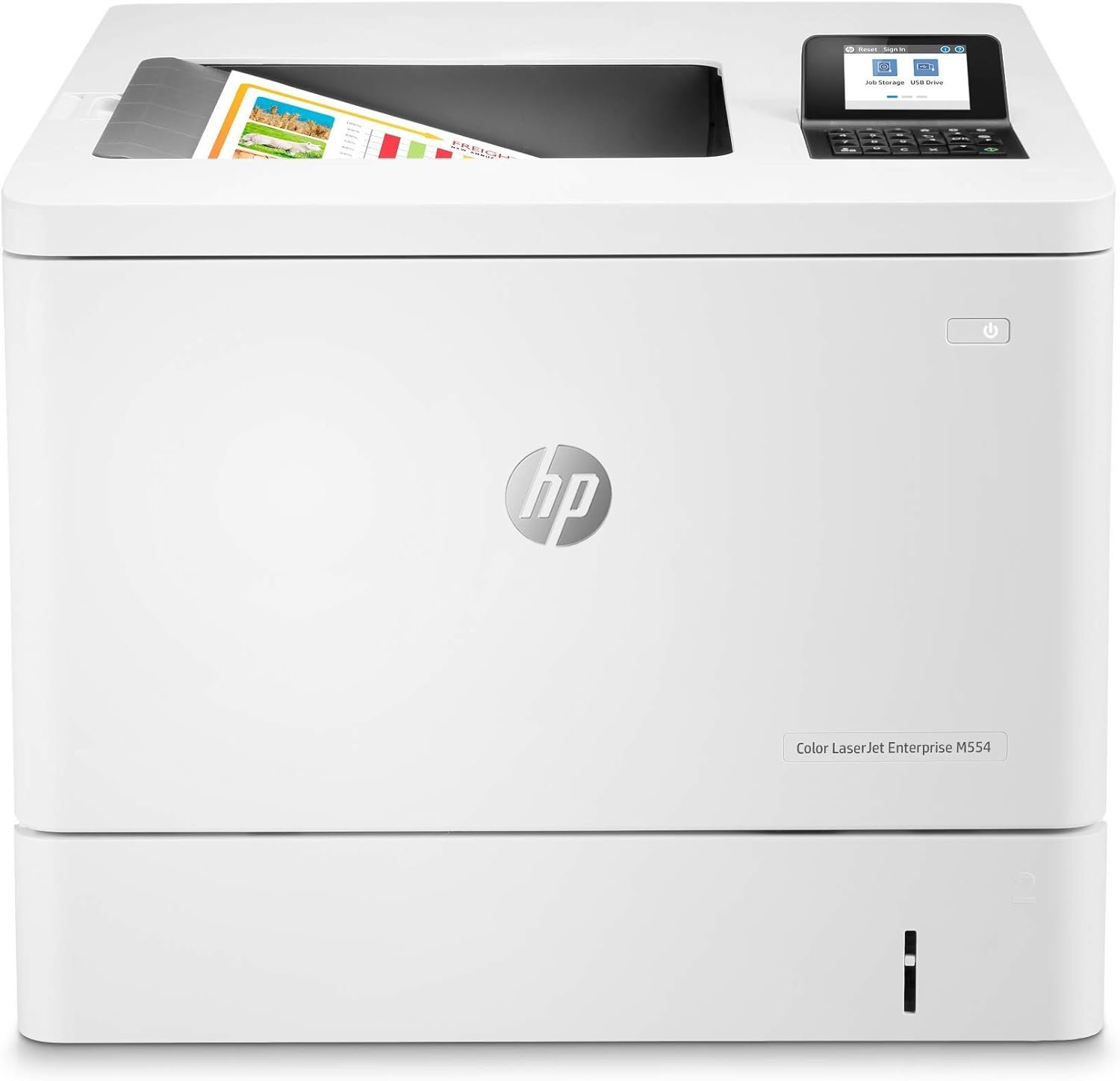 HP Color Laserjet Enterprise M554dn Duplex Printer (7ZU81A) (Renewed)