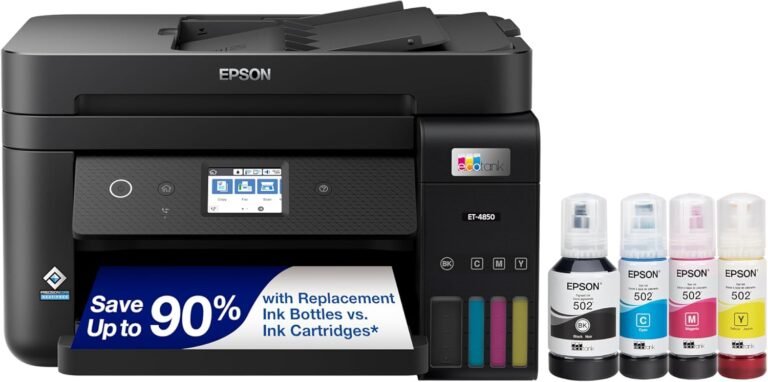 Epson EcoTank ET-4850 Review: All-in-One Inkjet Printer with Supertank Technology