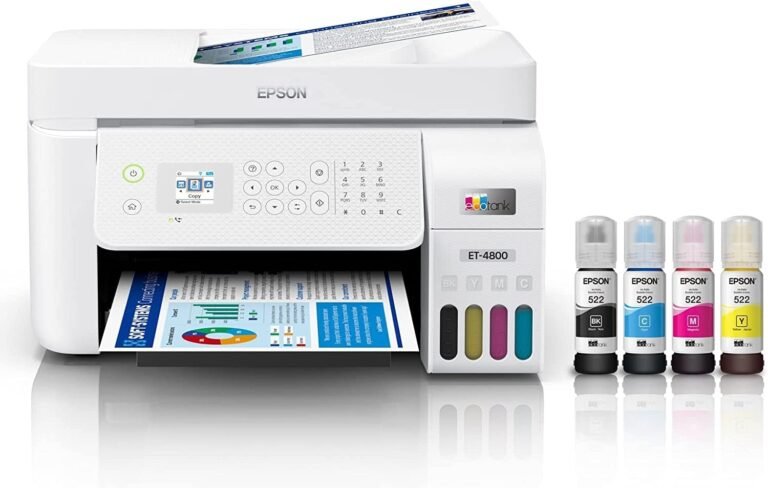 Epson EcoTank ET-4800 Review: Inkjet Printer for Home and Office Use