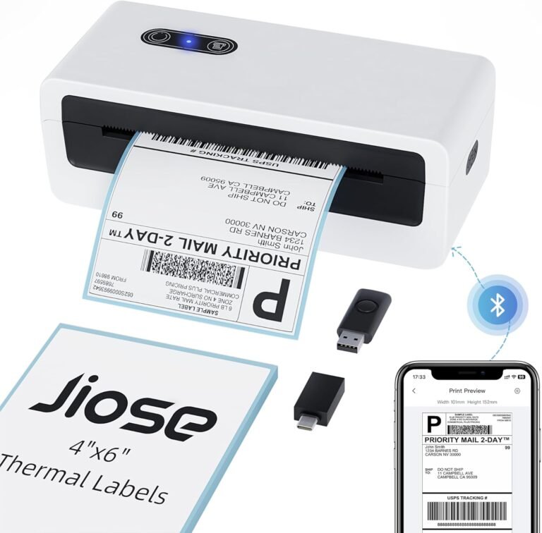 Jiose N43BT Thermal Label Printer Review: 4×6 Desktop Printer for Small Business