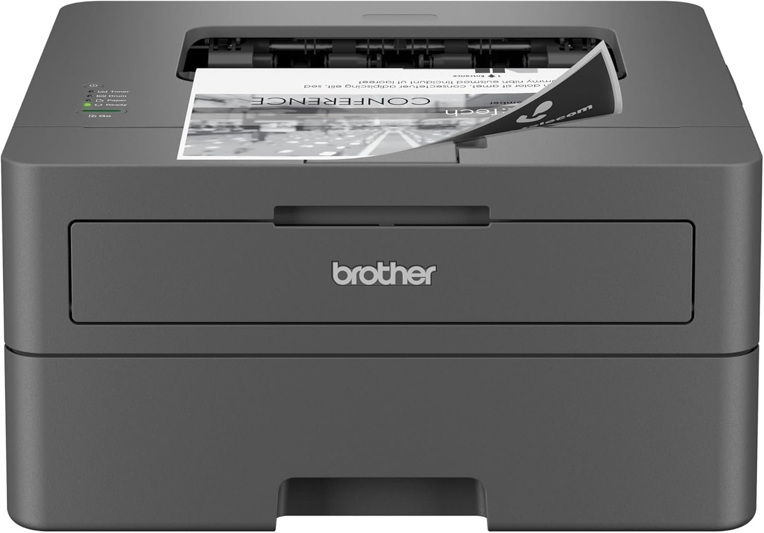 Brother HL-L2400D Compact Monochrome Laser Printer, USB Required (Cable not Included), Black & White Output | Includes Refresh Subscription Trial(1), (Renewed Premium)