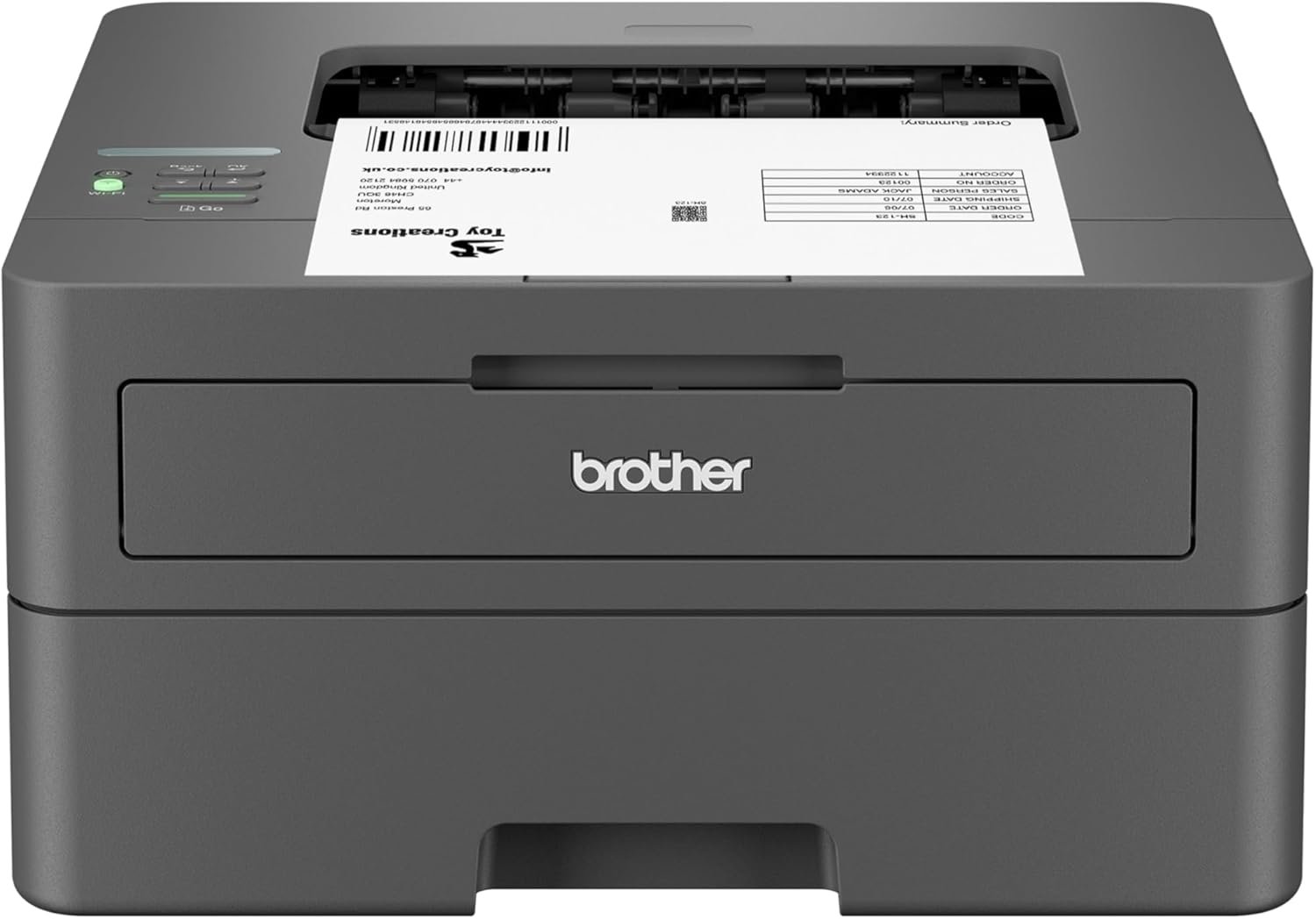 Brother HL-L2405W Wireless Compact Monochrome Laser Printer with Mobile Printing, Black & White Output | Includes Refresh Subscription Trial(1), (Renewed Premium)