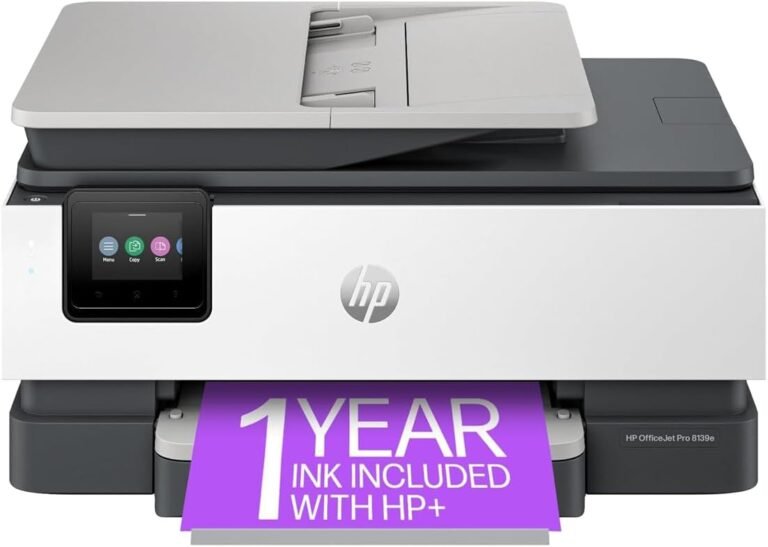 HP OfficeJet Pro 8139e Wireless All-in-One Color Inkjet Printer Review: Performance, Features, and Use Cases