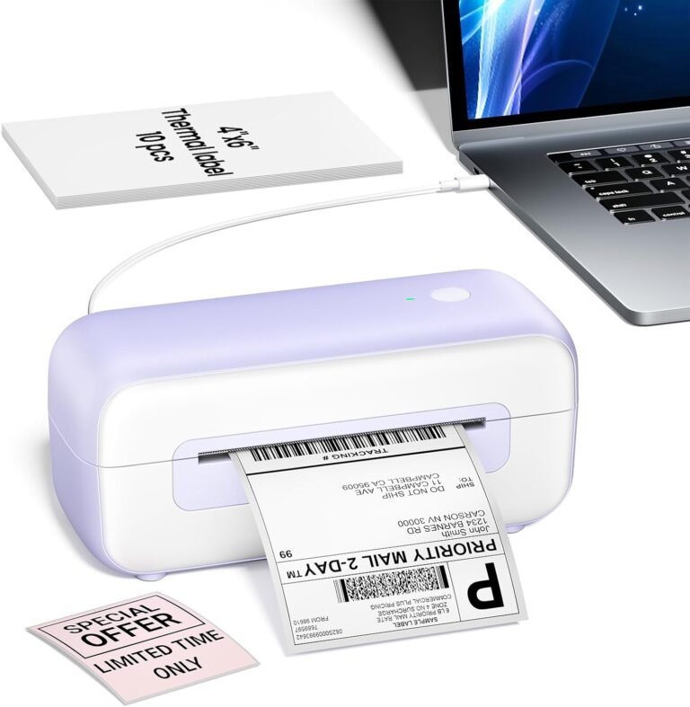 USB Thermal Shipping Label Printer Review: 4×6 Inkless Label Machine for Small Business & Home Use