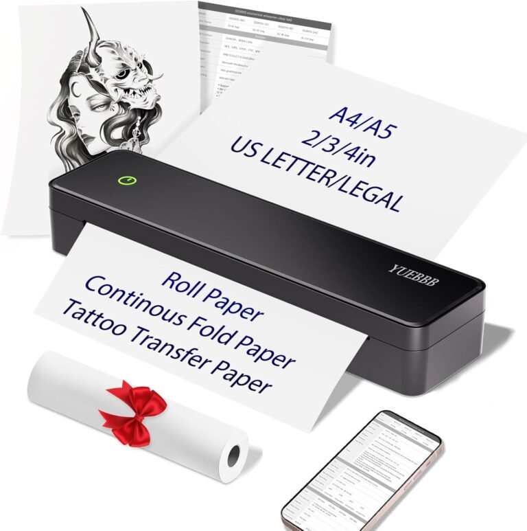 YB80-1 Thermal Tattoo Stencil Printer Review: Portable, Bluetooth, and Inkless Printing for 2026