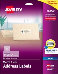 Avery Clear Address Labels Review – Professional Mailing Solutions
