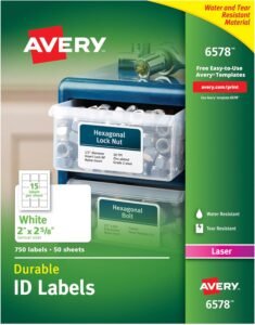 Avery 6578 Labels Review: Durable & Reliable Identification