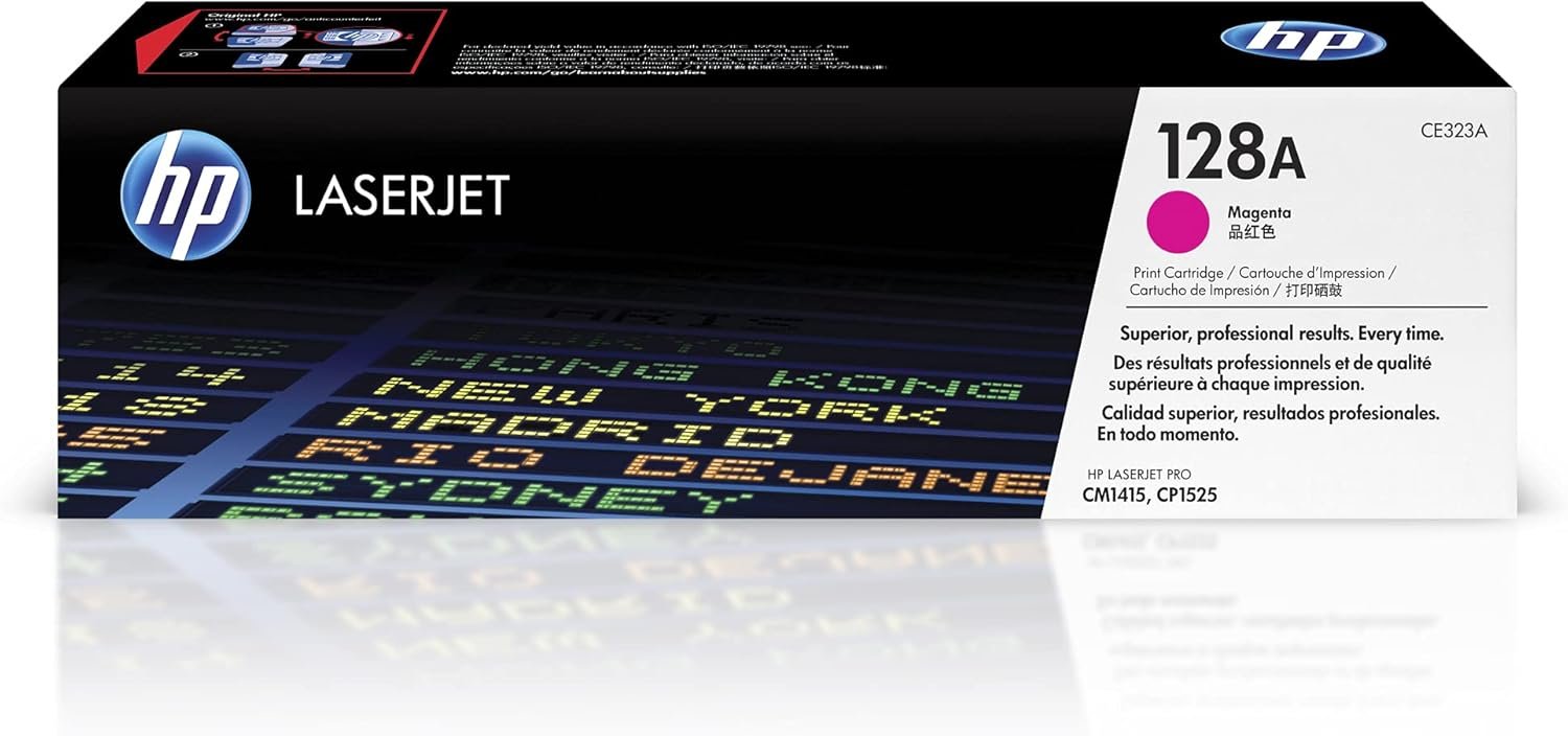 HP 128A Magenta Toner Cartridge | Works Laserjet Pro CM1415 Color, CP1525 Color Series | CE323A