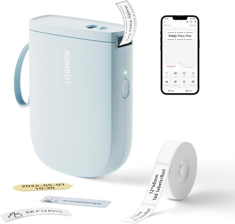 NIIMBOT D11 Bluetooth Label Printer Review: 300DPI Thermal Label Maker for Home & Office