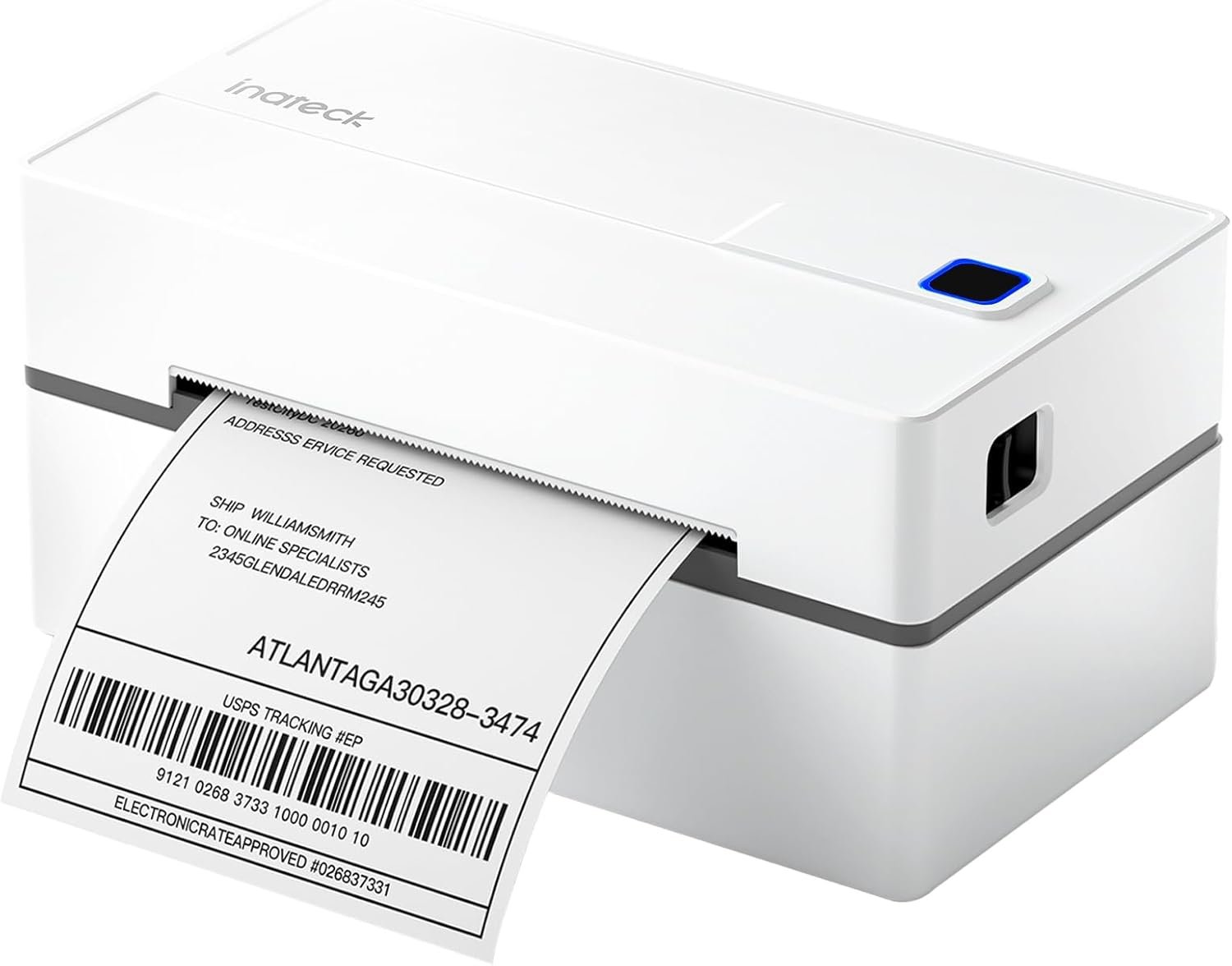 Inateck Bluetooth Thermal Label Printer, Wireless 4x6 Shipping Label Printer for Shipping Packages, Compatible with iPhone, Android, iPad, Windows, MacOS, Chrome, USPS