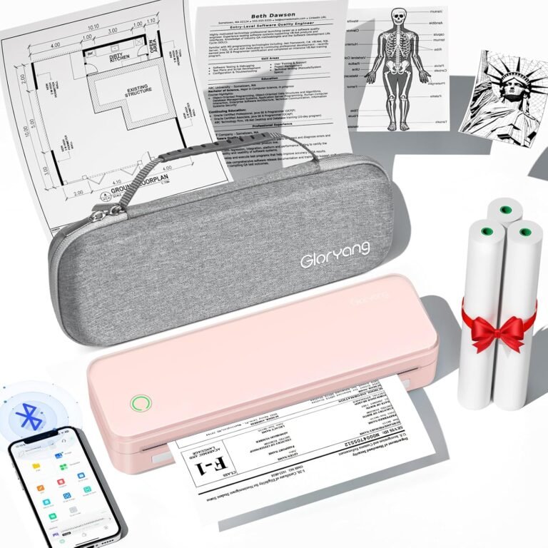 Inkless Portable Thermal Printer Review: Gloryang PD-A4 for Travel and On-the-Go Printing