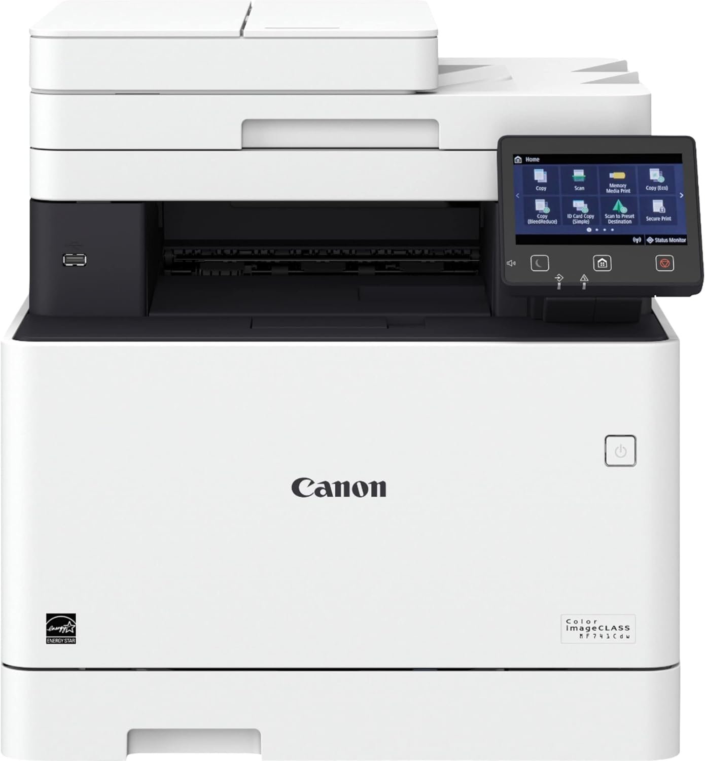 Canon Color imageCLASS MF741Cdw All-in-One Wireless Laser Printer for Business, White - Print Scan Copy - 5" Touchscreen, 28 ppm, Auto 2-Sided Printing, 50-Sheet ADF, 1GB Memory, Ethernet (Renewed)