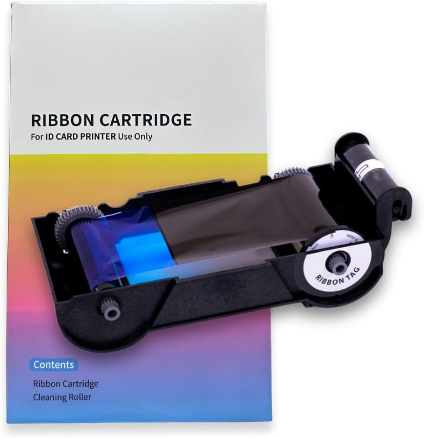 IDP SMART-21S ID Printer Easy-Load Color Ribbon Kit YMCKO - 100 Prints (Compatible with IDP SMART-21 ONLY)