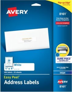 Avery 8161 Address Labels Review | Easy Peel & Sure Feed