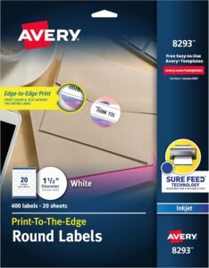 Avery 8293 Label Review | Round Stickers & Labeling Tips